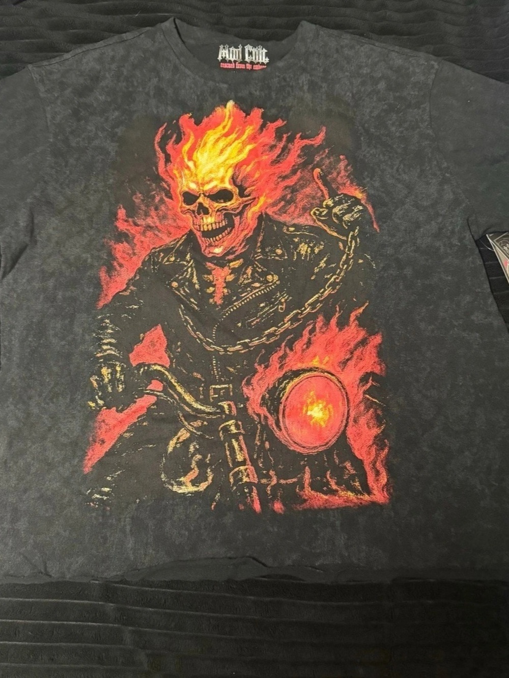 Mod Cult “GHOST RIDER” from the Embers Graphic Tee in Black XL NWT